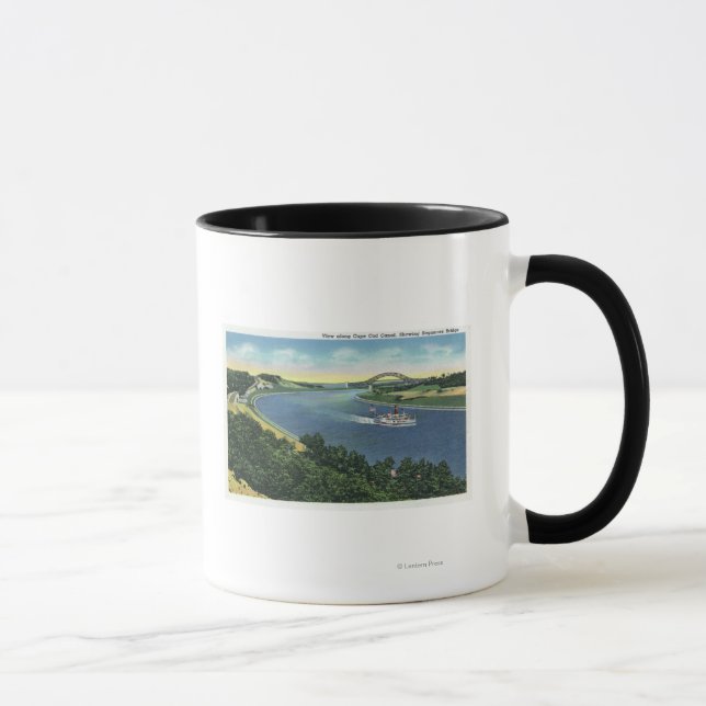 Cape Cod Canal View of Sagamore Bridge Mug (Right)