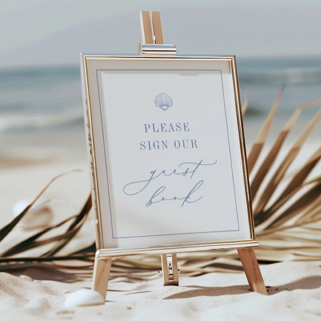CAPE COD Coastal Blue Guest Book Sign (Creator Uploaded)