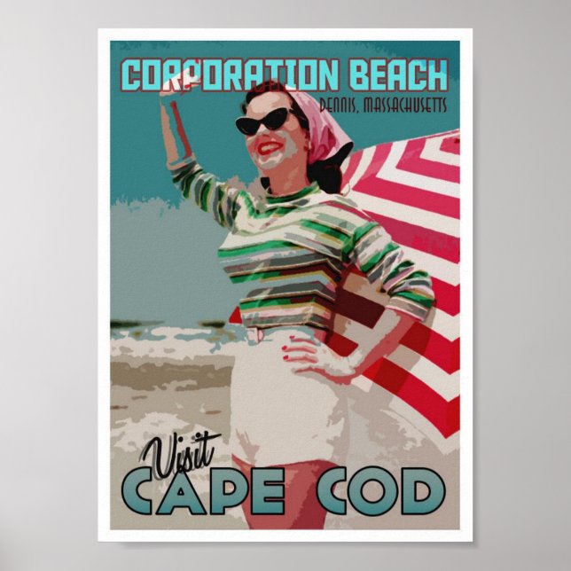 Cape Cod Corporation Beach Dennis MA Poster (Front)