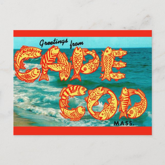 Cape Cod Fish Postcard (Front)