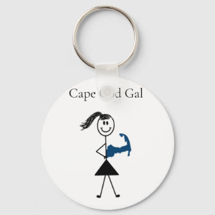 Cape Cod Gal Tote Bag Key Ring