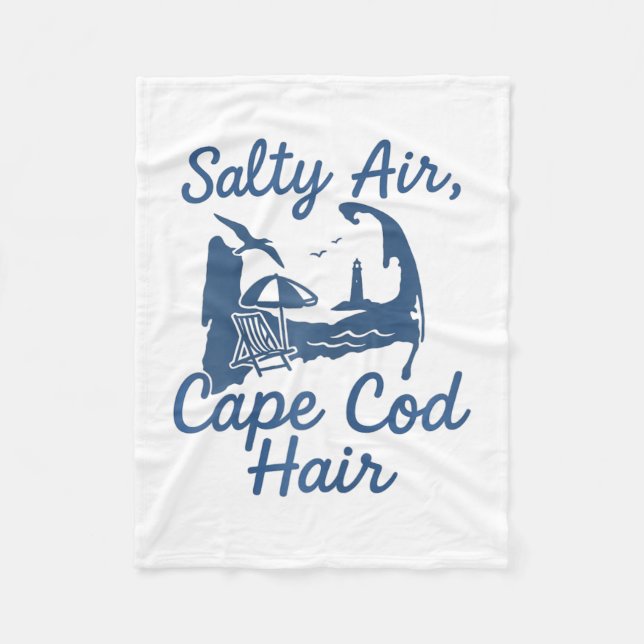 Cape Cod Hair  Fleece Blanket (Front)