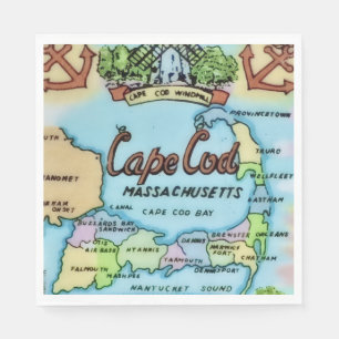 Cape Cod Landmark Paper  Napkin