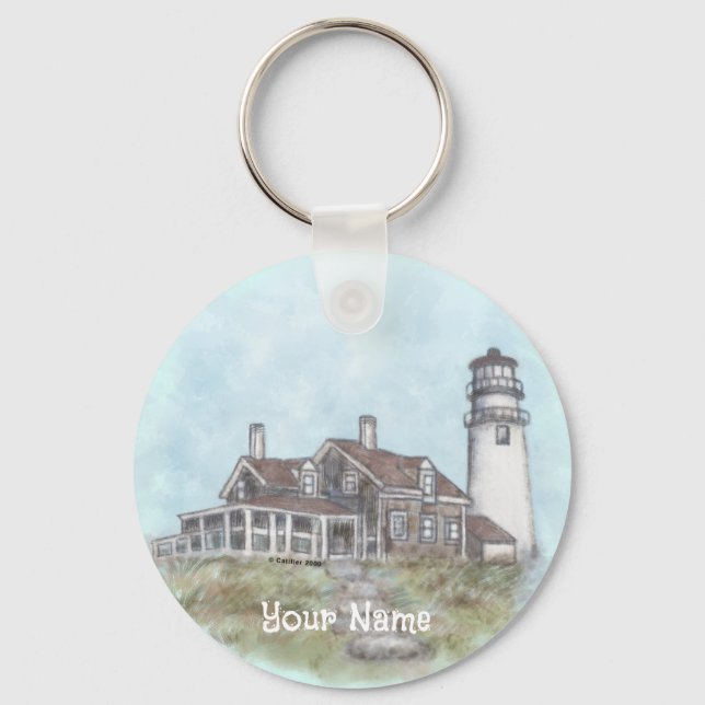 Cape Cod Lighthouse  Key Ring (Front)