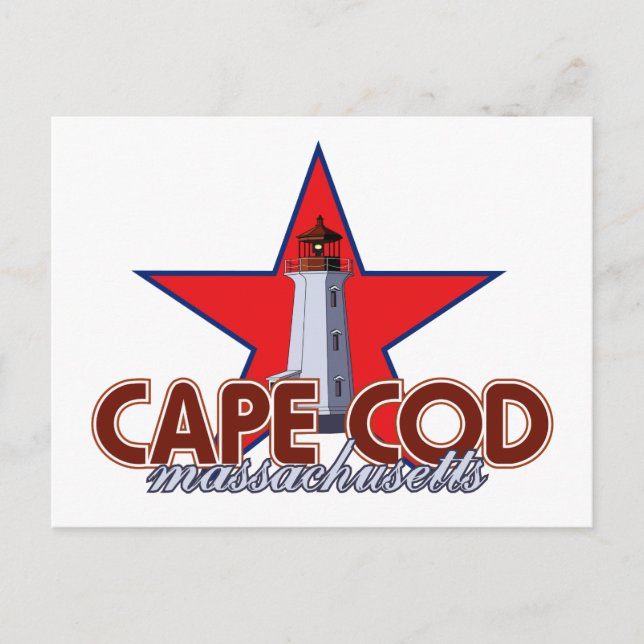 Cape Cod Lighthouse Postcard (Front)