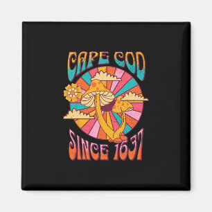 Cape Cod M Mushroom Boho Souvenir Vintage Vacation Magnet