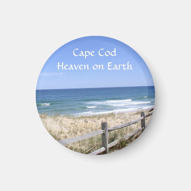 Cape Cod MA  Beach Heaven On Earth Fridge Magnet (Front)