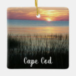 Cape Cod, Ma, Beach Ocean Sunset Christmas Ceramic Ornament<br><div class="desc">Cape Cod,  Ma,  Beach Ocean Sunset Christmas ornament keepsake memorabilia souvenier.</div>
