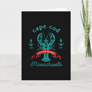 Cape Cod Ma Lobster Fishing Vintage Machusetts Sou Card