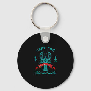 Cape Cod Ma Lobster Fishing Vintage Machusetts Sou Key Ring
