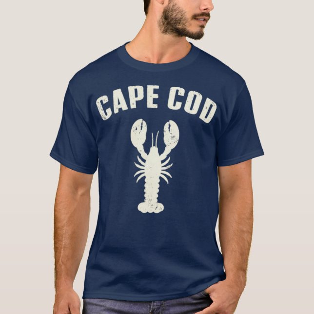Cape Cod, MA Lobster T-Shirt - Classic Summer Beac (Front)