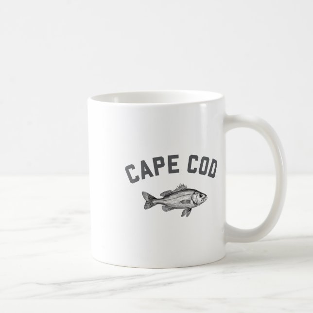 Cape Cod Machusetts Fishing Stripers  Coffee Mug (Right)