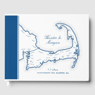 Cape Cod Map Destination Wedding Guest Book