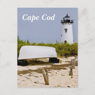 Cape Cod Mass  Edgartown Lighthouse Post Card