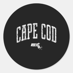 Cape Cod Massachusetts City Classic Round Sticker