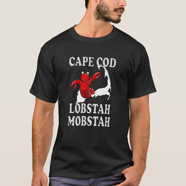Cape Cod Massachusetts Funny LOBSTER T-Shirt (Front)