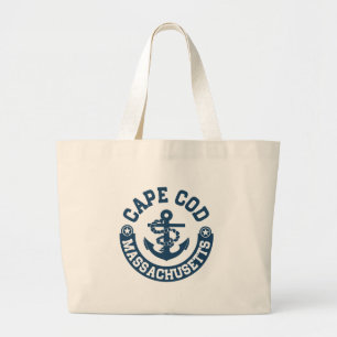 Cape Cod Massachusetts Large Tote Bag