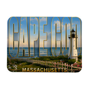 Cape Cod Massachusetts Lighthouse Coastal Travel Magnet