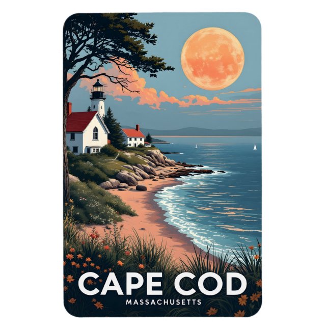 Cape Cod Massachusetts Magnet (Vertical)