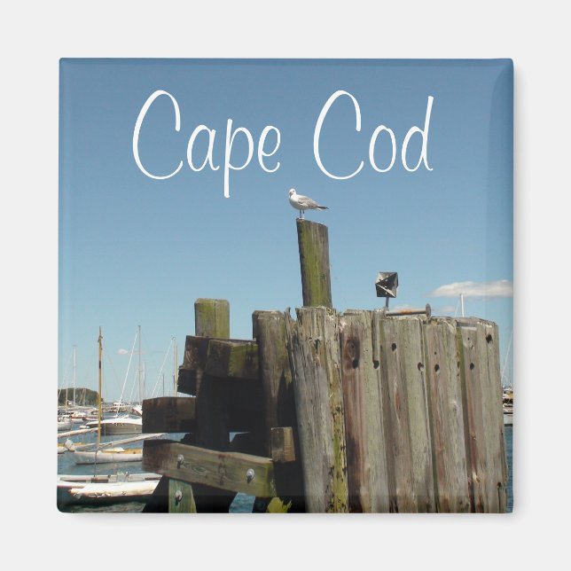 Cape Cod, Massachusetts Sunset souvenir Magnet (Front)