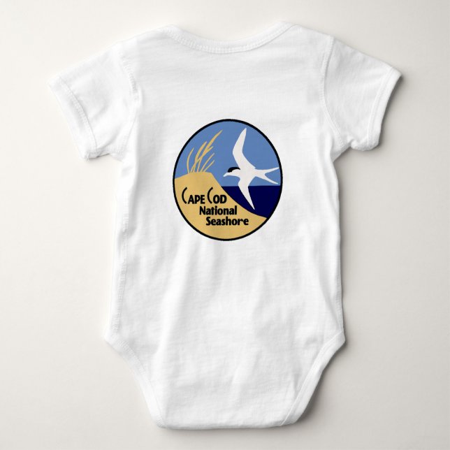 Cape Cod National Seashore Baby Bodysuit (Back)