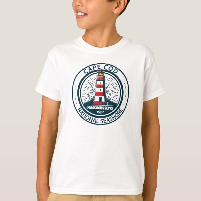 Cape Cod National Seashore Massachusetts Badge T-Shirt (Front)