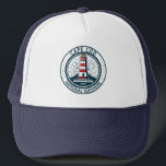 Cape Cod National Seashore Massachusetts Badge Trucker Hat<br><div class="desc">Cape Cod National Seashore illustration in a badge style circle.</div>