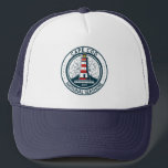 Cape Cod National Seashore Massachusetts Badge Trucker Hat<br><div class="desc">Cape Cod National Seashore illustration in a badge style circle.</div>