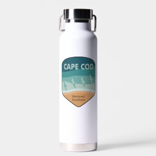 Cape Cod National Seashore Massachusetts Seagulls Water Bottle