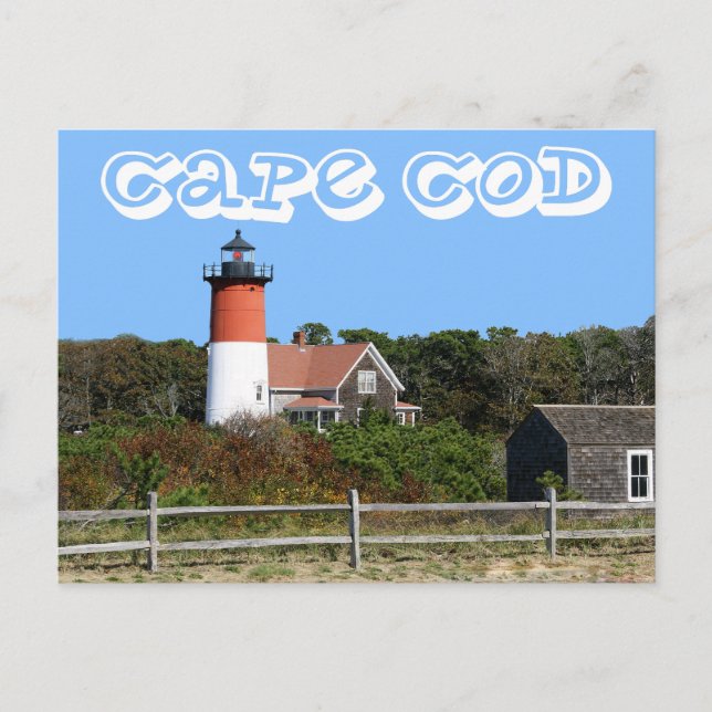 Cape Cod, Nauset Lighthouse, Eastham, MA Post Card (Front)