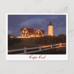 Cape Cod Nobska Lighthouse Woods Hole Postcard