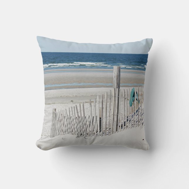 Cape Cod ocean beach Cushion (Front)