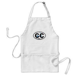 Cape Cod Oval Design. Standard Apron
