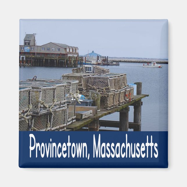 Cape Cod, Provincetown Massachusetts Lighthouse Magnet (Front)