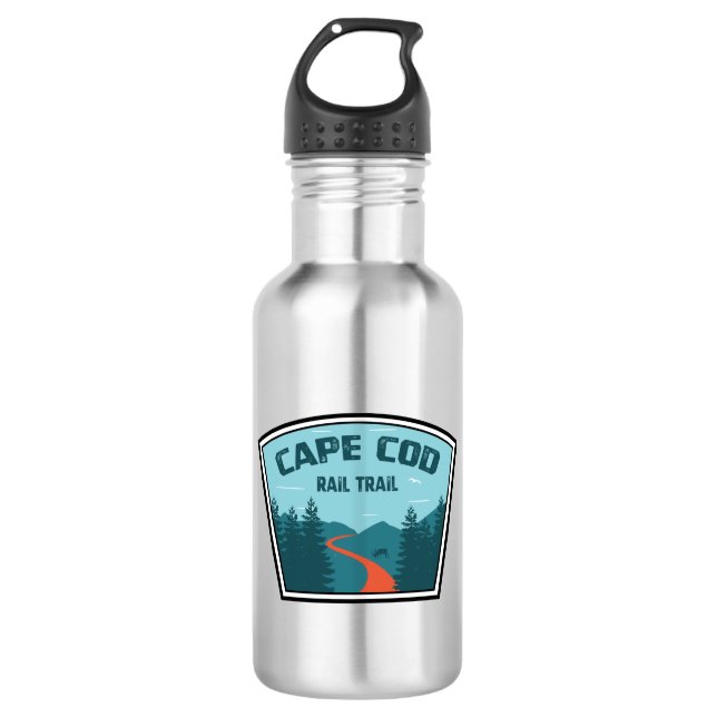 Cape Cod Rail Trail 532 Ml Water Bottle (Front)