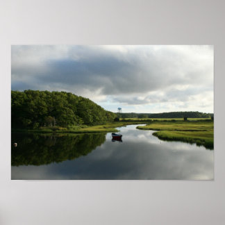 Cape Cod Red Boat Poster