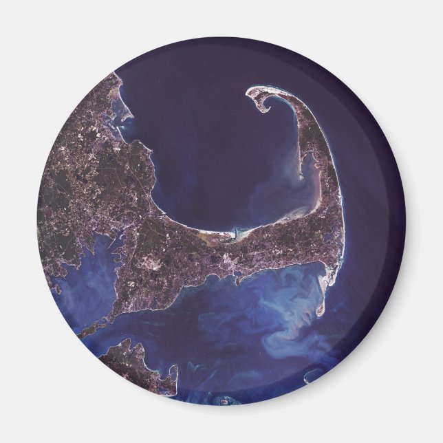 Cape Cod Satellite Photograph Magnet (Front)