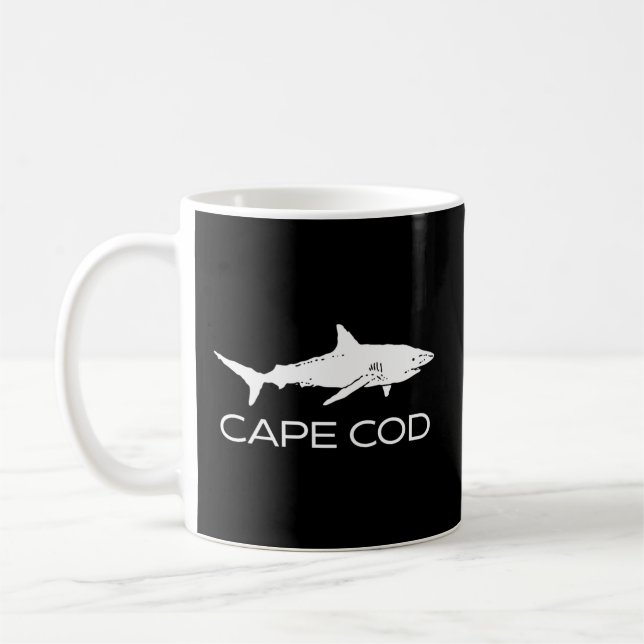 Cape Cod Shark Cape Cod Massachusetts Coffee Mug (Left)