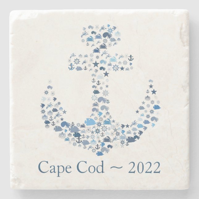 Cape Cod Souvenir Coaster - Customise (Front)