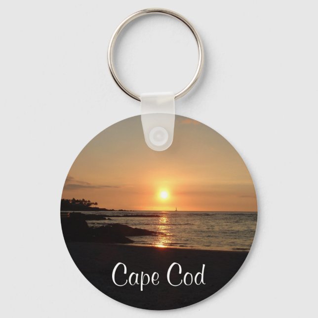 Cape Cod Sunset Keychain (Front)