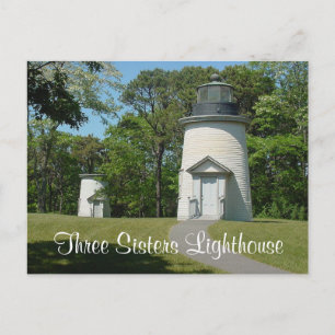 Cape Cod Three Sisters Lighthouse, Mass  Post Card