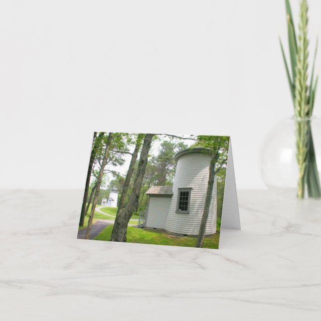 Cape Cod, Three Sisters Lighthouses Blank Card (Front)