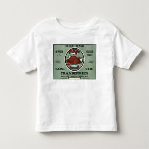Cape Cod Turkey Brand Cranberry Label Toddler T-Shirt