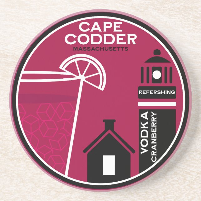 Cape Codder Cocktail Coaster (Front)