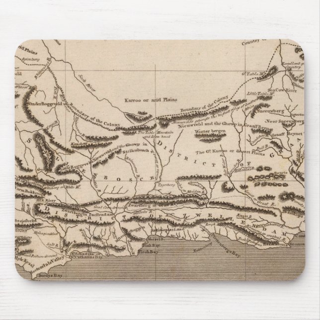 Cape Colony Map by Arrowsmith Mouse Pad (Front)