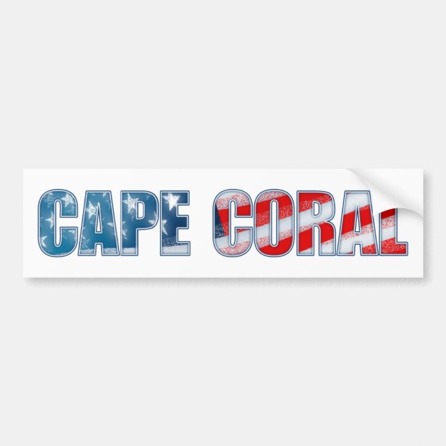 Cape Coral Bumper Sticker (Front)