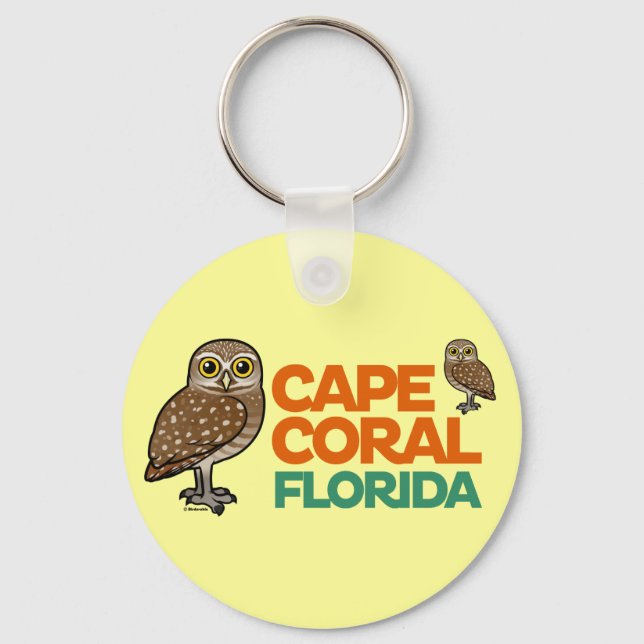 Cape Coral Burrowing Owls Key Ring (Front)