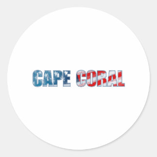 Cape Coral Classic Round Sticker