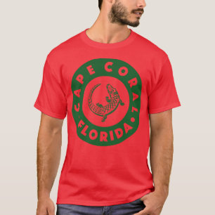 Cape Coral Florida Circle Green T-Shirt