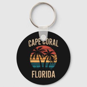 Cape Coral Florida Vacation Souvenirs For Family V Key Ring